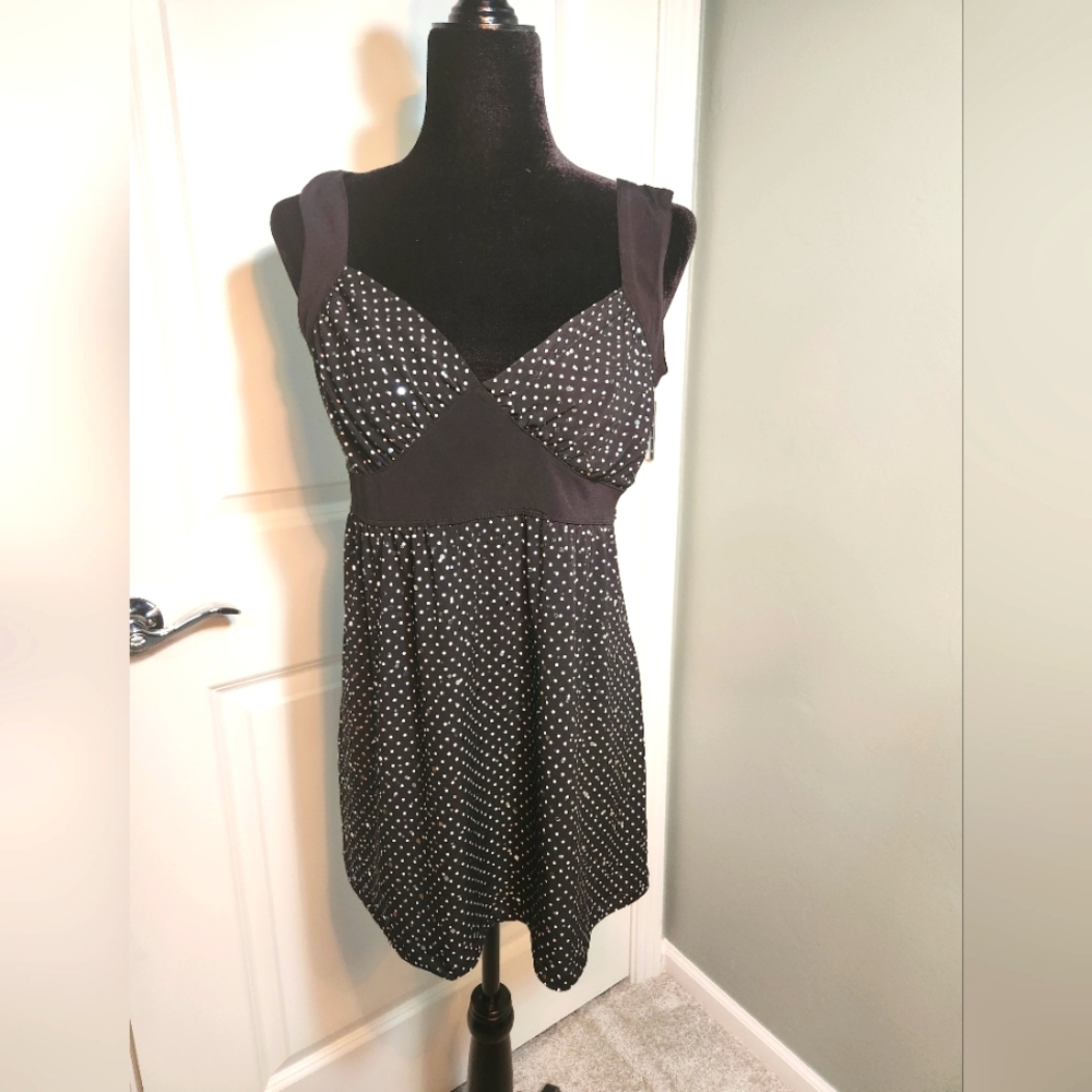 😀  3 for $15  Cocomo Sparkling Vintage Stretch Tieback Baby Doll Mini Dress